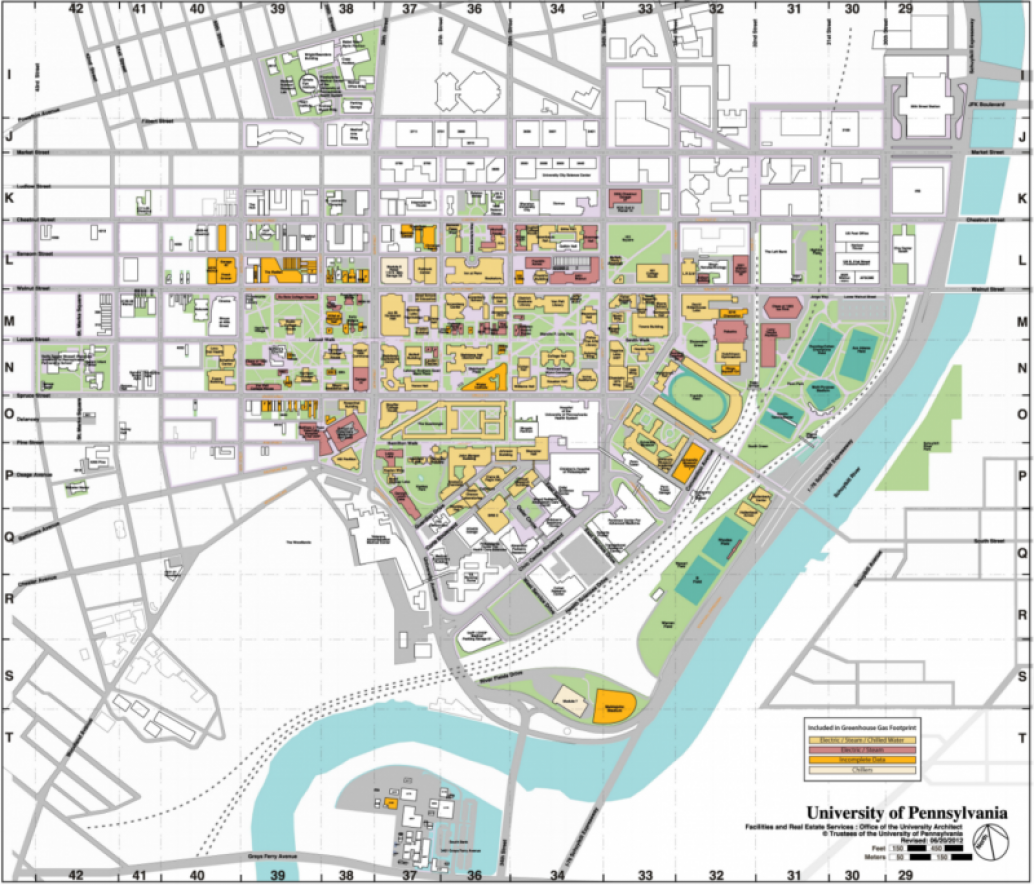 University Of Pennsylvania Campus Map Map